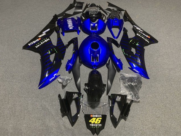 Acquista Carena Moto Yamaha YZF R6 2008-2016 - Blu Nero ENEOS Mostro 46