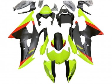 Acquista Carena Moto Yamaha YZF R6 2008-2016 - Verde Rosso Nero Opaco