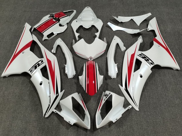 Acquista Kit Carena Moto ABS Yamaha YZF R6 2008-2016 - Bianco Perla Rosso