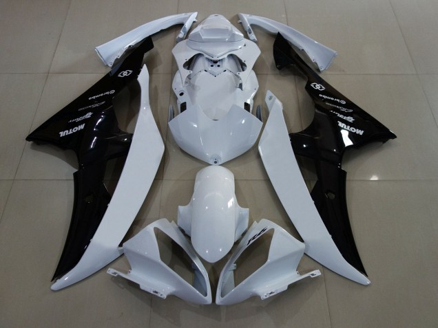 Acquista Carena Moto Yamaha YZF R6 2008-2016 - Bianco Nero Lucido