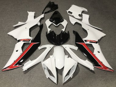 Acquista Carena Moto Yamaha YZF R6 2008-2016 - Bianco Rosso Nero Lucido