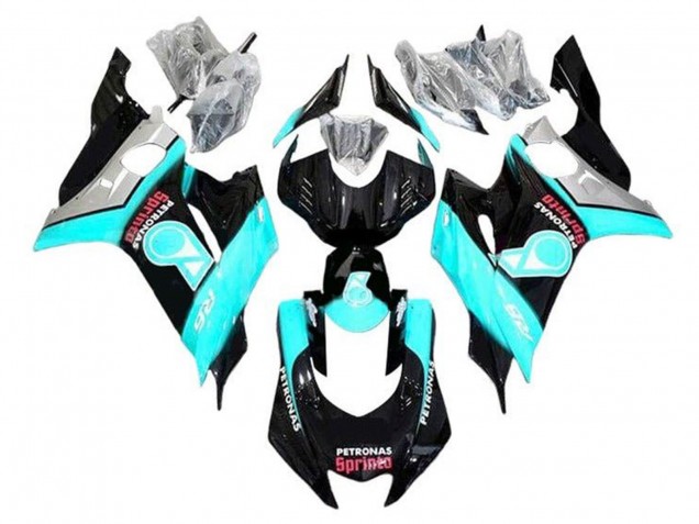 Acquista Carene Moto Yamaha YZF R6 2017-2025 - Turchese Blu Nero Lucido Petronas