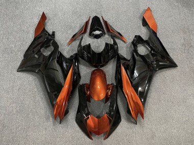 Acquista Carene Moto Yamaha YZF R6 2017-2025 - Arancia Nero Lucido
