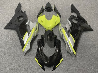 Acquista Carene Moto Yamaha YZF R6 2017-2025 - Grigio Neon Giallo Nero Lucido