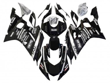 Acquista Carene Moto Yamaha YZF R6 2017-2025 - Nero Bianco Ohlins