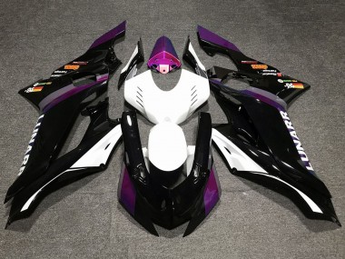 Acquista Carene Moto Yamaha YZF R6 2017-2025 - Bianco Viola Nero Lucido