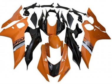 Acquista Carene Moto Yamaha YZF R6 2017-2025 - Arancia Argento Nero Lucido