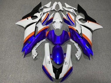 Acquista Carene Moto Yamaha YZF R6 2017-2025 - Bianco Blu Arancia