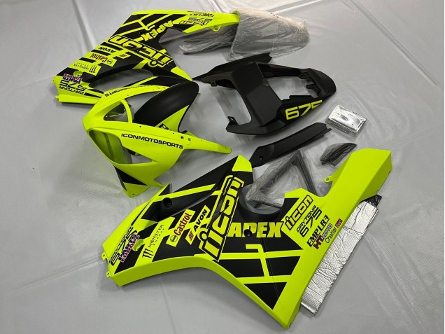 Acquista Carena Moto Triumph Daytona 675 Triple 2006-2008 - Giallo Nero Opaco