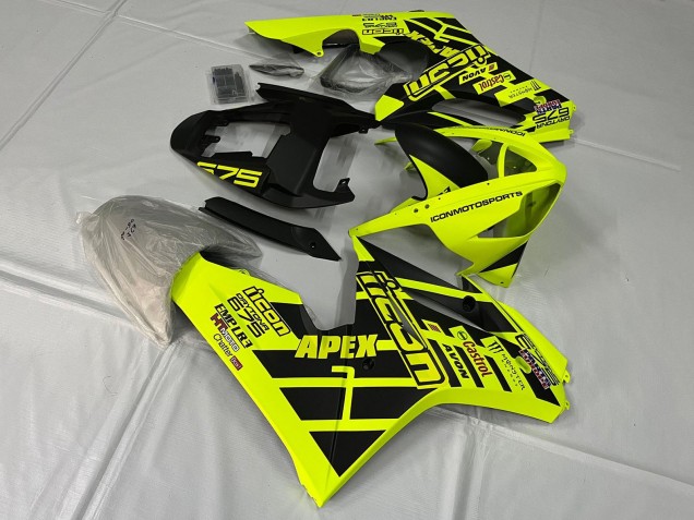 Acquista Carena Moto Triumph Daytona 675 Triple 2006-2008 - Giallo Nero Opaco