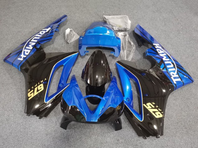 Acquista Carena Moto Triumph Daytona 675 Triple 2006-2008 - Blu Nero Lucido Corsa