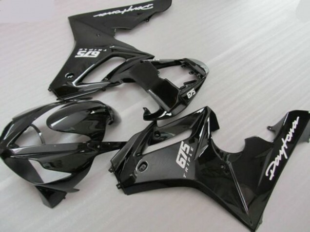 Acquista Carena Moto Triumph Daytona 675 Triple 2006-2008 - Nero Lucido Nero Opaco