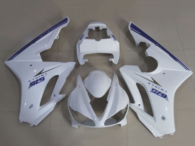 Acquista Kit Carena Moto Triumph Daytona 675 Triple 2009-2012 - Bianco Blu