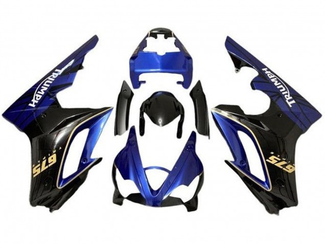 Acquista Carena Moto Triumph Daytona 675 Triple 2009-2012 - Blu Nero Lucido