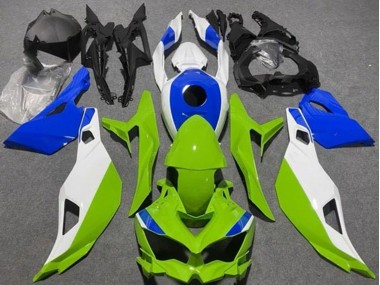 Acquista Carena Moto Kawasaki ZX4R ZX-4RR 2019-2025 - Bianco Blu Verde