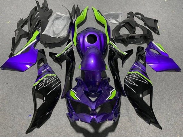 Acquista Carena Moto Kawasaki ZX4R ZX-4RR 2019-2025 - Viola Verde Nero