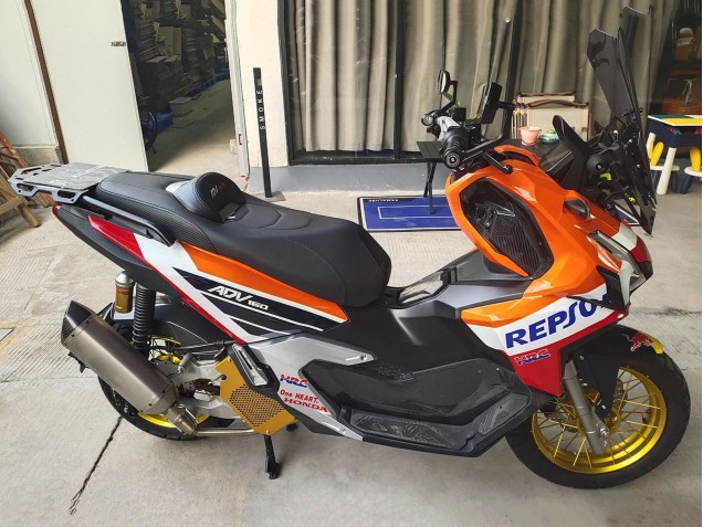 Acquista Carena Moto Honda ADV160 2022-2024 - Arancia Bianco Rosso Blu Repsol Red Bull