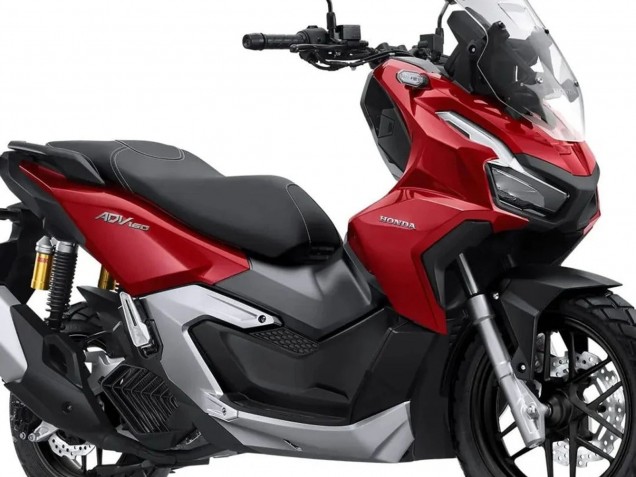 Acquista Carena Moto Honda ADV160 2022-2024 - Argento Rosso Nero Opaco