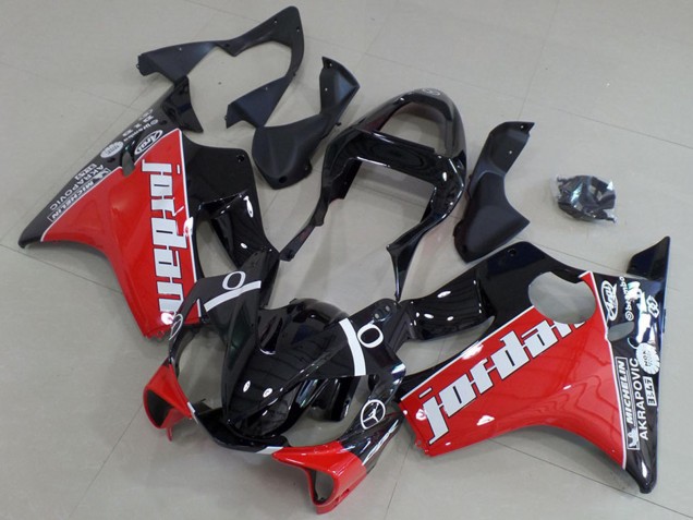 Acquista Carena Moto Honda CBR600 F4i 2001-2003 - Nero Lucido Rosso Bianco Jordan