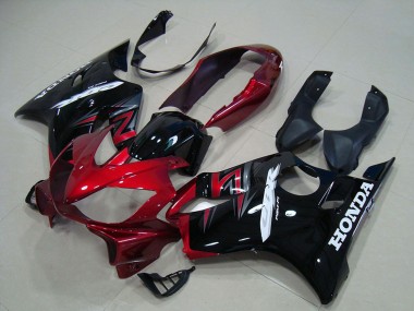 Acquista Kit Carena Moto Completo Honda CBR600 F4i 2004-2007 - Rosso Nero Lucido