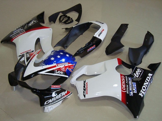 Acquista Carena Moto Honda CBR600 F4i 2004-2007 - Bianco Rosso Blu Nero Lucido Stella Lee Carrera