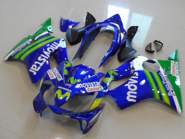 Acquista Carena Moto Honda CBR600 F4i 2004-2007 - Blu Verde MoviStar Castrol