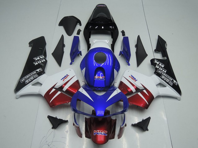 Acquista Carena Moto Honda CBR600RR 2003-2004 - Bianco Rosso Blu Nero Lucido HRC
