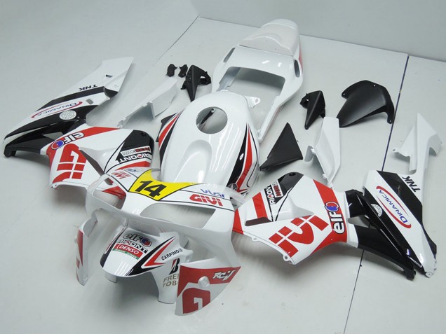Acquista Carena Moto Honda CBR600RR 2003-2004 - Bianco Rosso Giallo Nero Lucido Givi 14