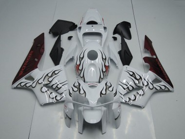 Acquista Carena Moto Honda CBR600RR 2005-2006 - Bianco Nero Fiamma