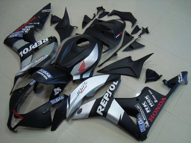Acquista Carena Moto Honda CBR600RR 2007-2008 - Nero Opaco Argento Repsol
