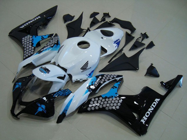 Acquista Kit Carena Moto Honda CBR600RR 2007-2008 - Bianco Blu Nero Lucido