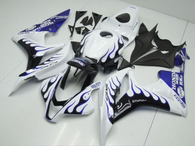 Acquista Carena Moto Honda CBR600RR 2007-2008 - Bianco Blu Nero Lucido Fiamma
