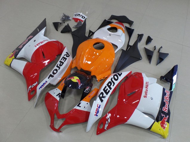 Acquista Carena Moto Honda CBR600RR 2009-2012 - Arancia Bianco Rosso Giallo Blu Repsol HRC Red Bull