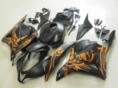 Acquista Carena Moto Honda CBR600RR 2009-2012 - Nero Opaco Arancia Cranio
