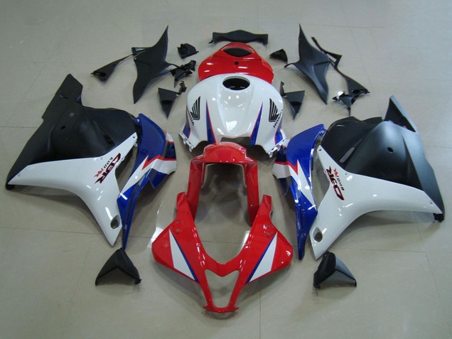 Acquista Carena Moto Honda CBR600RR 2009-2012 - Bianco Rosso Blu Nero Opaco