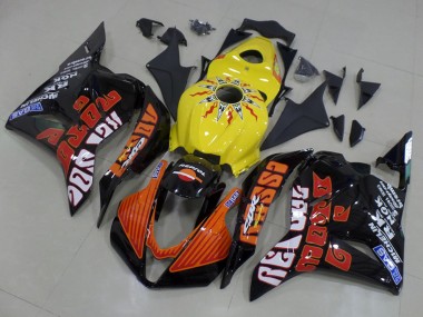 Acquista Carena Moto Honda CBR600RR 2009-2012 - Giallo Arancia Nero Lucido Rossi Corsa