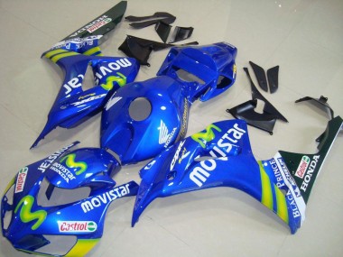 Acquista Carena Moto Honda CBR1000RR 2006-2007 - Blu Verde MoviStar Castrol