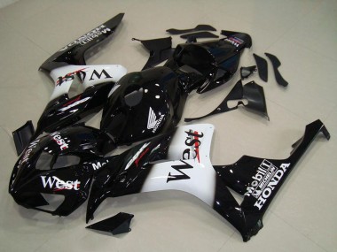 Acquista Carena Moto Honda CBR1000RR 2006-2007 - Nero Lucido Bianco West