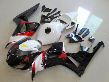 Acquista Kit Carena Moto ABS Honda CBR1000RR 2006-2007 - Bianco Rosso Nero Lucido