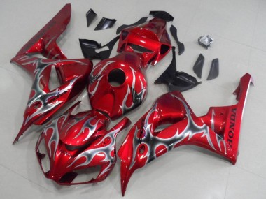 Acquista Carena Moto Honda CBR1000RR 2006-2007 - Rosso Nero Argento Fiamma