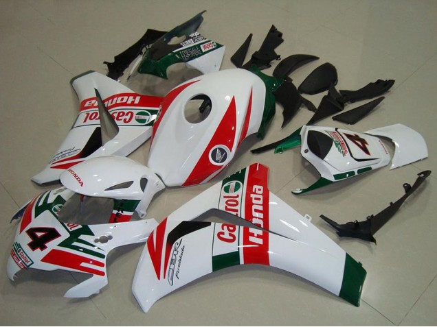 Acquista Carena Moto Honda CBR1000RR 2008-2011 - Bianco Rosso Verde Scuro Castrol