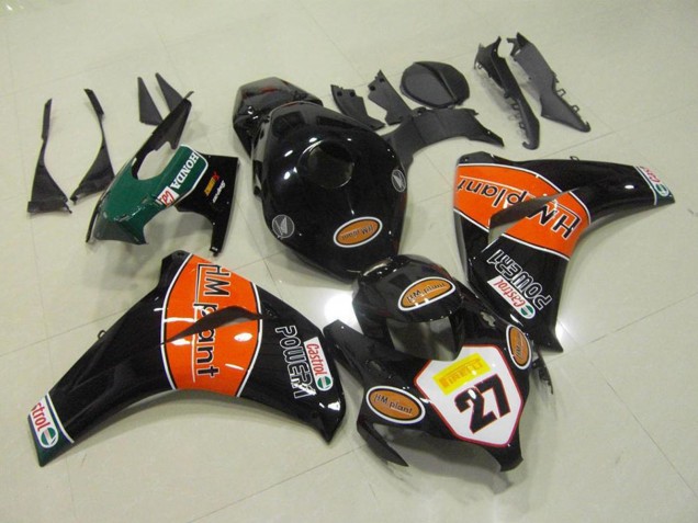 Acquista Carena Moto Honda CBR1000RR 2008-2011 - Nero Lucido Arancia HM Plant 27