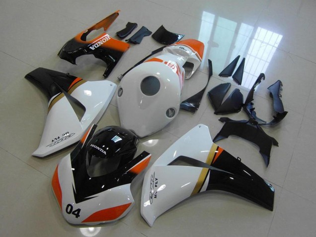 Acquista Carena Moto Honda CBR1000RR 2008-2011 - Bianco Arancia Nero Lucido Corsa