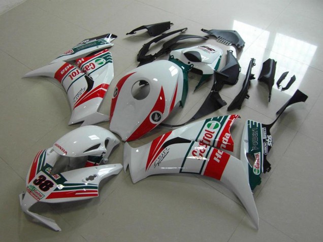 Acquista Carena Moto Honda CBR1000RR 2012-2016 - Bianco Rosso Verde Castrol 38