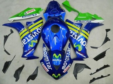 Acquista Carena Moto Honda CBR1000RR 2012-2016 - Blu Giallo Verde MoviStar Castrol