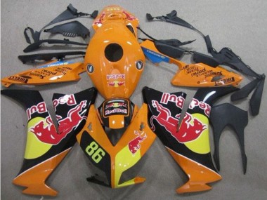 Acquista Carena Moto Honda CBR1000RR 2012-2016 - Arancia Giallo Nero Lucido Red Bull 86
