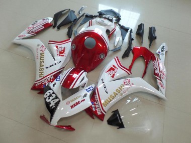 Acquista Carena Moto Honda CBR1000RR 2012-2016 - Bianco Rosso Musashi 634