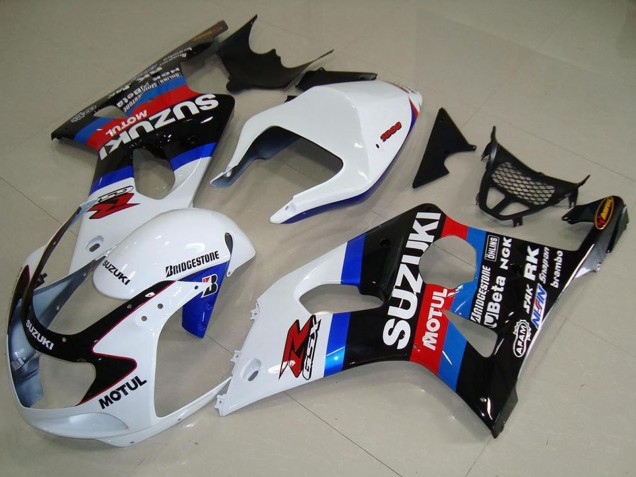 Acquista Carena Moto Suzuki GSXR 1000 2000-2002 - Bianco Blu Nero Rosso Motul