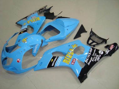 Acquista Carena Moto Suzuki GSXR 1000 2000-2002 - Azzurro Chiaro Giallo Nero Rizla