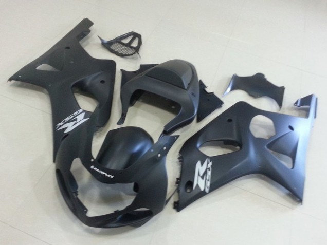 Acquista Carena Moto Suzuki GSXR 1000 2000-2002 - Nero Opaco Argento Decal